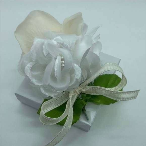 Something Blue 4mm Swarovski Pearl Oval Blue Charm Anklet. - Picture 6 of 8